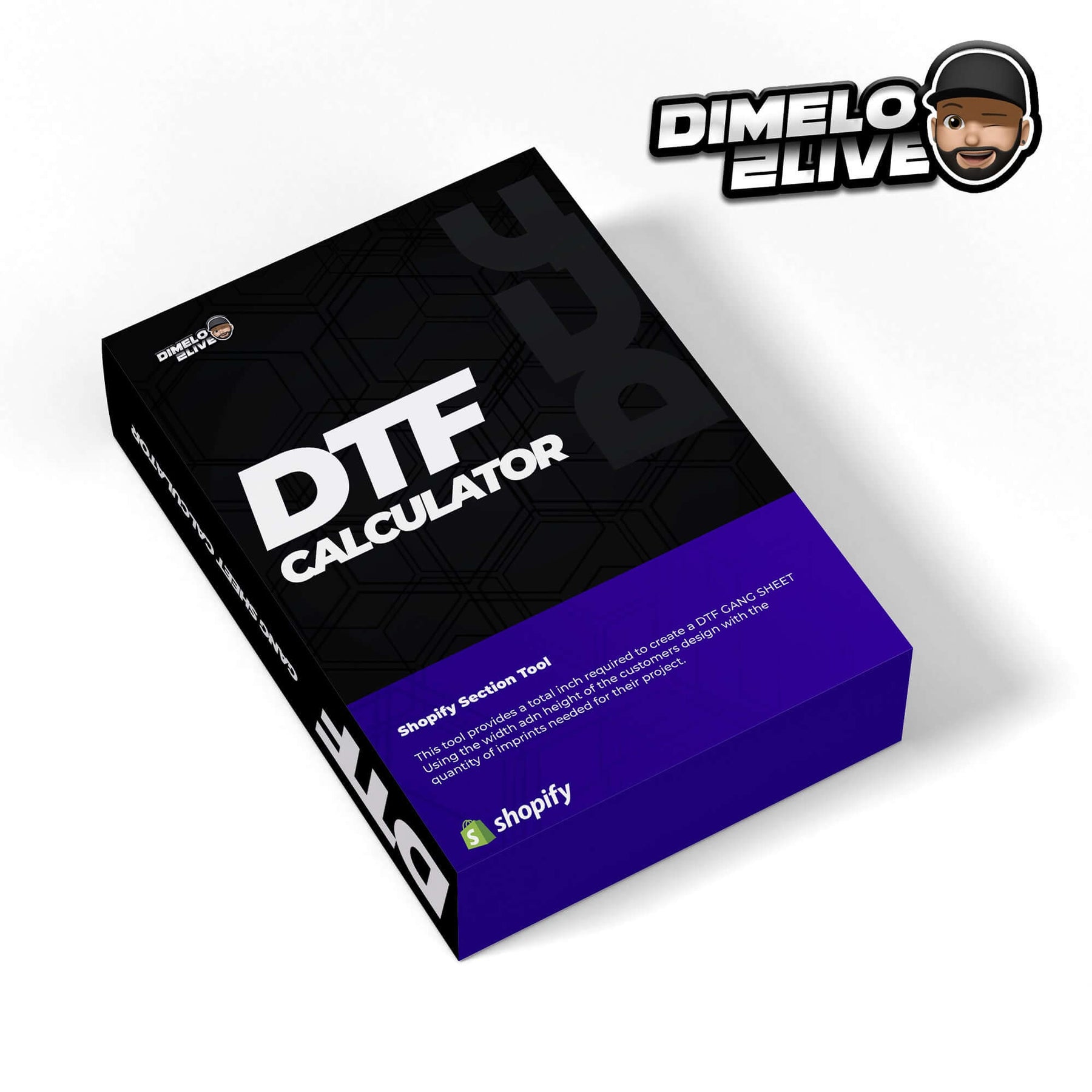 Add a custom DTF Gang Sheet Calculator to your shopify website. This section is a custom feature for shopify store owners who sell Direct-to-film DTF Transfers.